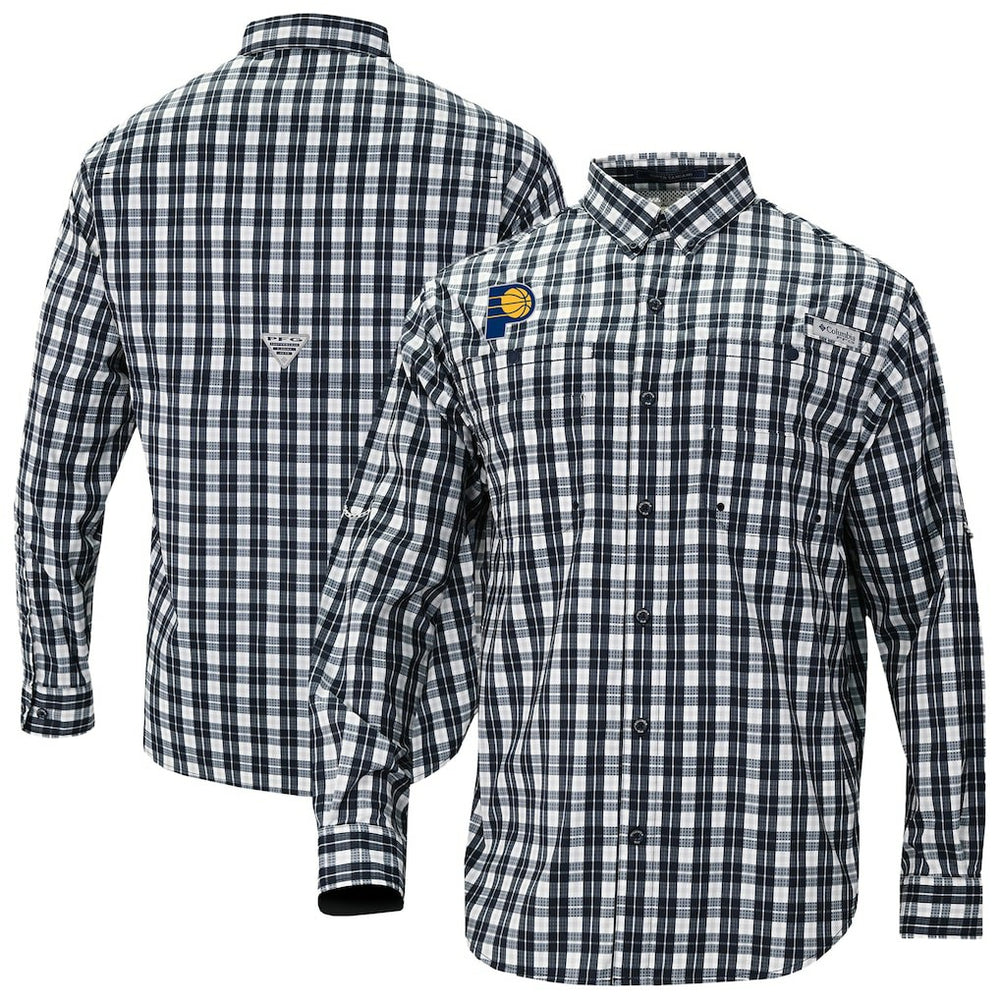 Columbia - Indiana Pacers Super Tamiami Omni-Shade Long Sleeve Button-Down Shirt - Navy
