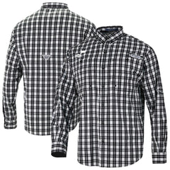 Columbia - Utah Jazz Super Tamiami Omni-Shade Long Sleeve Button-Down Shirt - Black