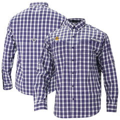 Columbia - Los Angeles Lakers Super Tamiami Omni-Shade Long Sleeve Button-Down Shirt - Purple