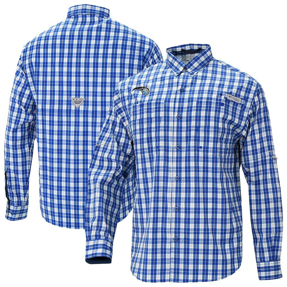 Columbia - Orlando Magic Super Tamiami Omni-Shade Long Sleeve Button-Down Shirt - Blue