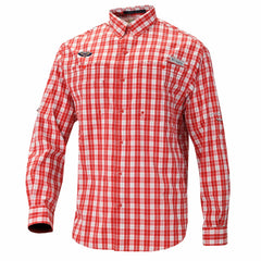 Columbia - New Orleans Pelicans Super Tamiami Omni-Shade Long Sleeve Button-Down Shirt - Red