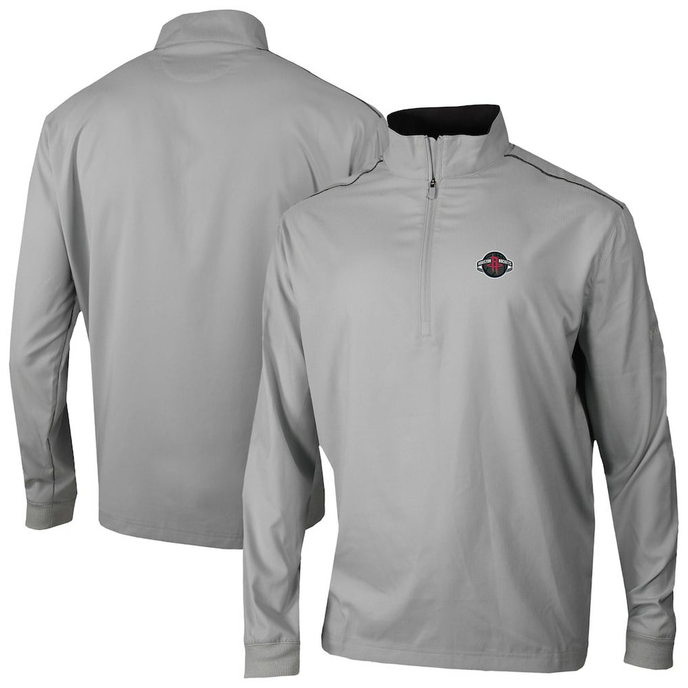 Columbia - Houston Rockets Omni-Wick Bogey's Paradise Quarter-Zip Top - Gray
