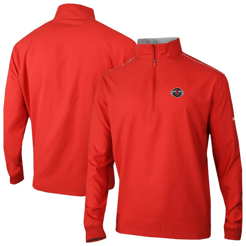 Columbia - Houston Rockets Omni-Wick Bogey's Paradise Quarter-Zip Top - Red