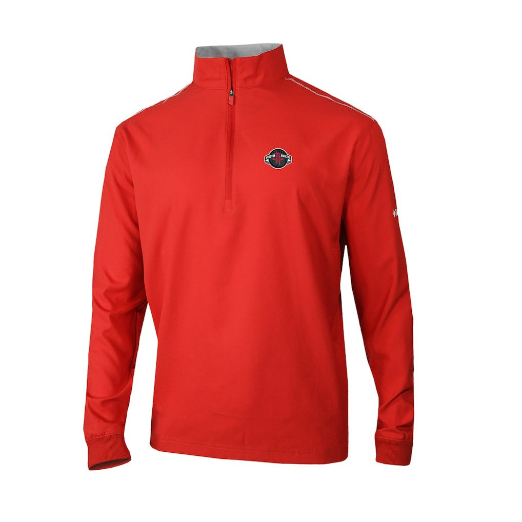 Columbia - Houston Rockets Omni-Wick Bogey's Paradise Quarter-Zip Top - Red