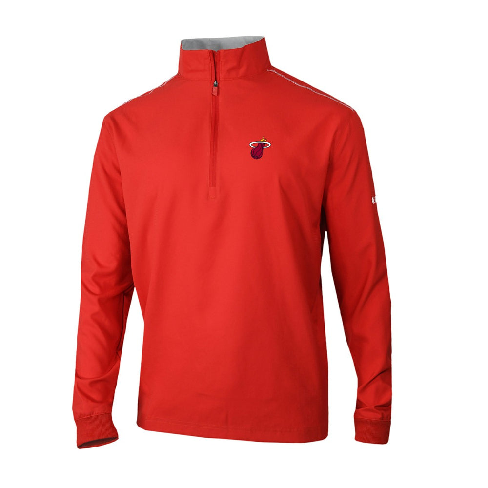 Columbia - Miami Heat Omni-Wick Bogey's Paradise Quarter-Zip Top - Red
