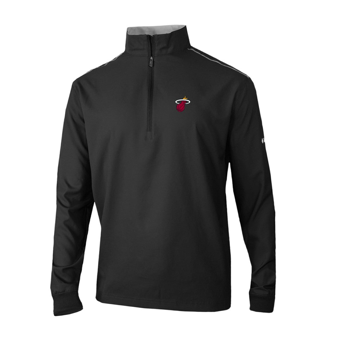 Columbia - Miami Heat Omni-Wick Bogey's Paradise Quarter-Zip Top - Black