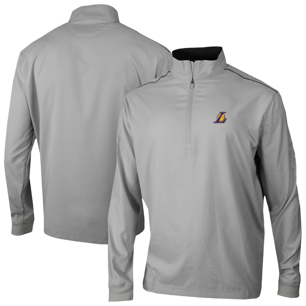 Columbia - Los Angeles Lakers Omni-Wick Bogey's Paradise Quarter-Zip Top - Gray