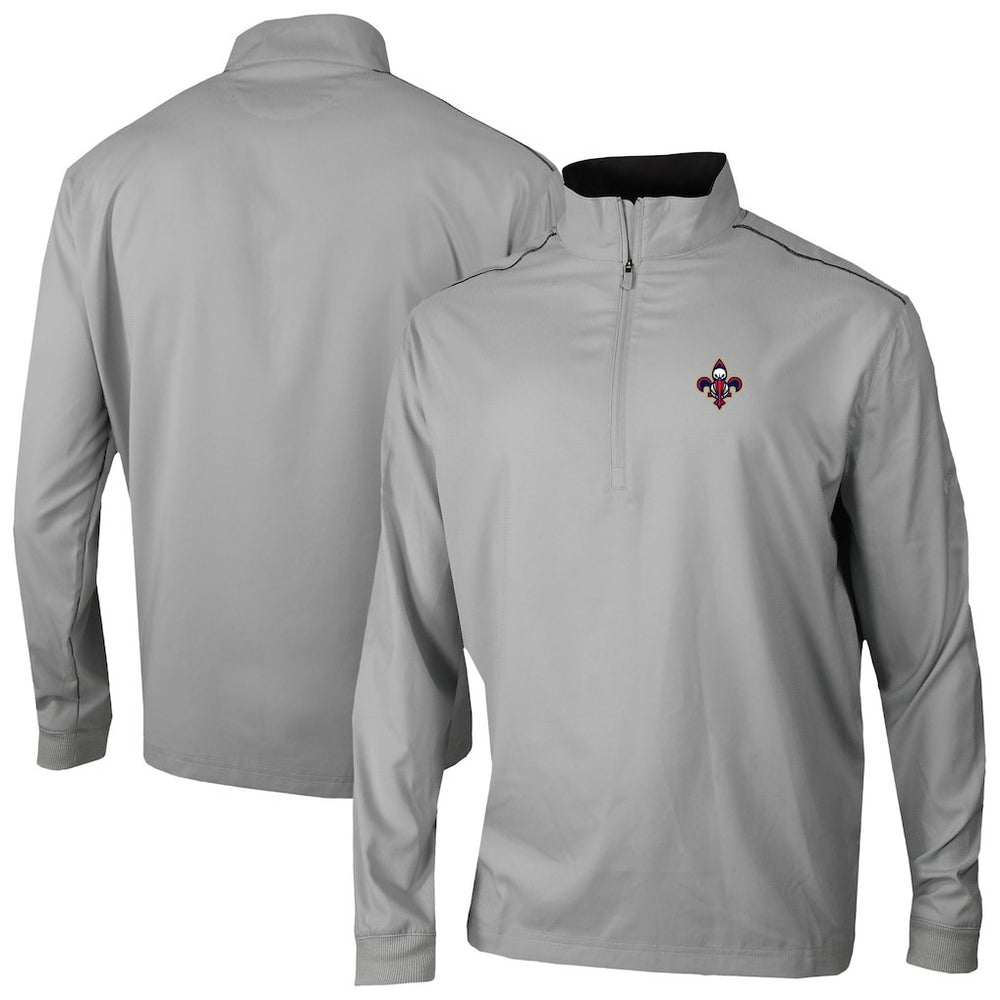 Columbia - New Orleans Pelicans Omni-Wick Bogey's Paradise Quarter-Zip Top - Gray