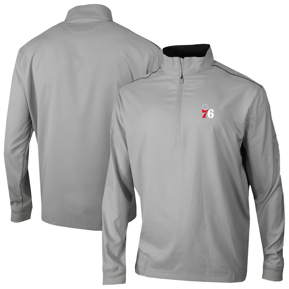 Columbia - Philadelphia 76ers Omni-Wick Bogey's Paradise Quarter-Zip Top - Gray