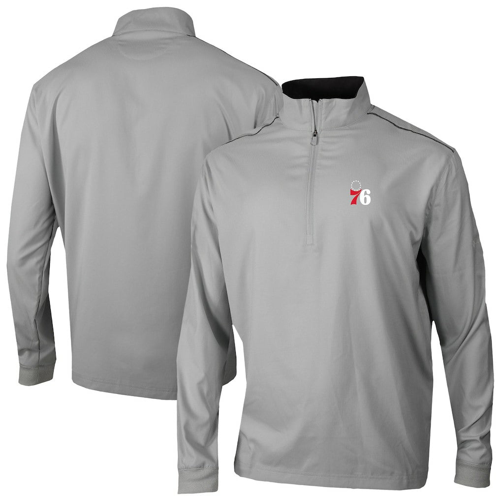 Columbia - Philadelphia 76ers Omni-Wick Bogey's Paradise Quarter-Zip Top - Gray