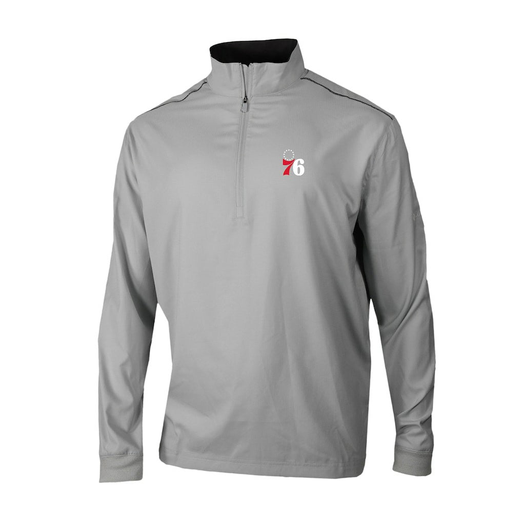 Columbia - Philadelphia 76ers Omni-Wick Bogey's Paradise Quarter-Zip Top - Gray