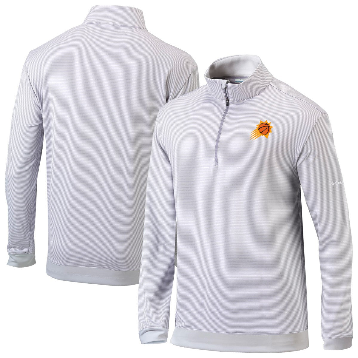 Columbia - Phoenix Suns Omni-Wick Even Lie Quarter-Zip Top - Gray/White