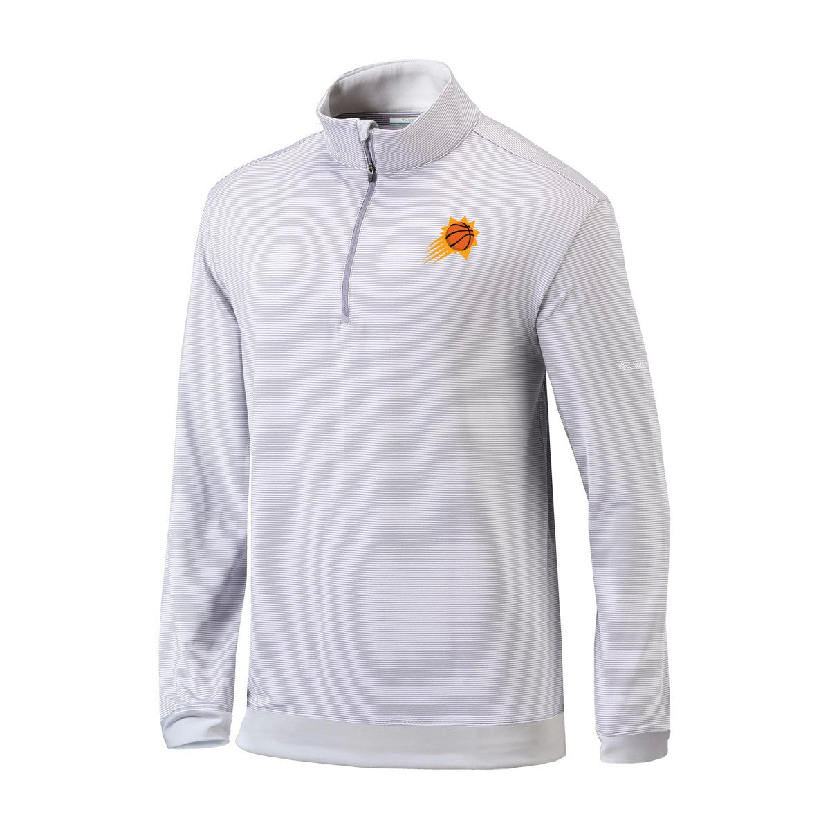 Columbia - Phoenix Suns Omni-Wick Even Lie Quarter-Zip Top - Gray/White
