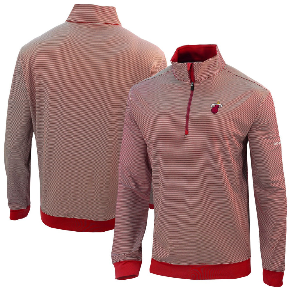 Columbia - Miami Heat Omni-Wick Even Lie Quarter-Zip Top - Red