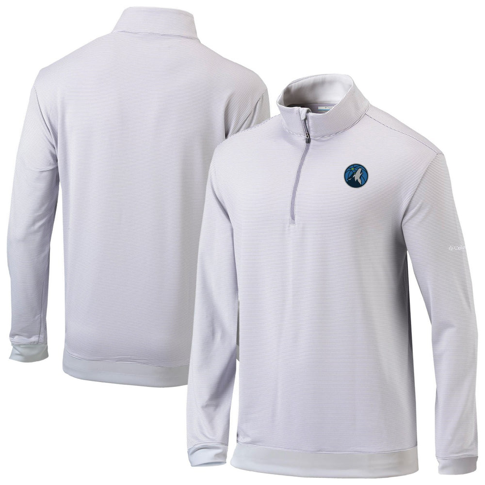 Columbia - Minnesota Timberwolves Omni-Wick Even Lie Quarter-Zip Top - Gray/White