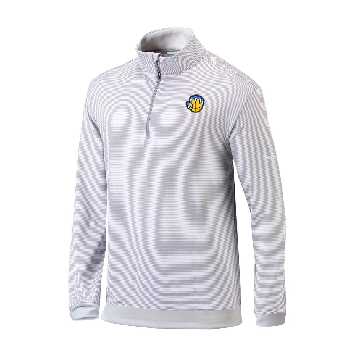 Columbia - Memphis Grizzlies Omni-Wick Even Lie Quarter-Zip Top - Gray/White