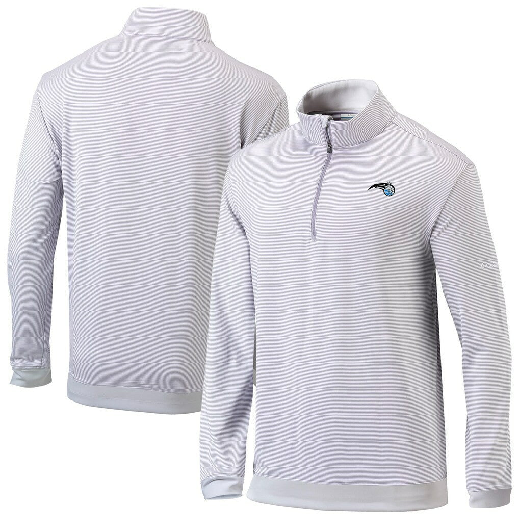 Columbia - Orlando Magic Omni-Wick Even Lie Quarter-Zip Top - Gray/White