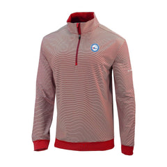 Columbia - Philadelphia 76ers Omni-Wick Even Lie Quarter-Zip Top - Red
