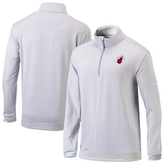Columbia - Miami Heat Omni-Wick Even Lie Quarter-Zip Top - Gray/White