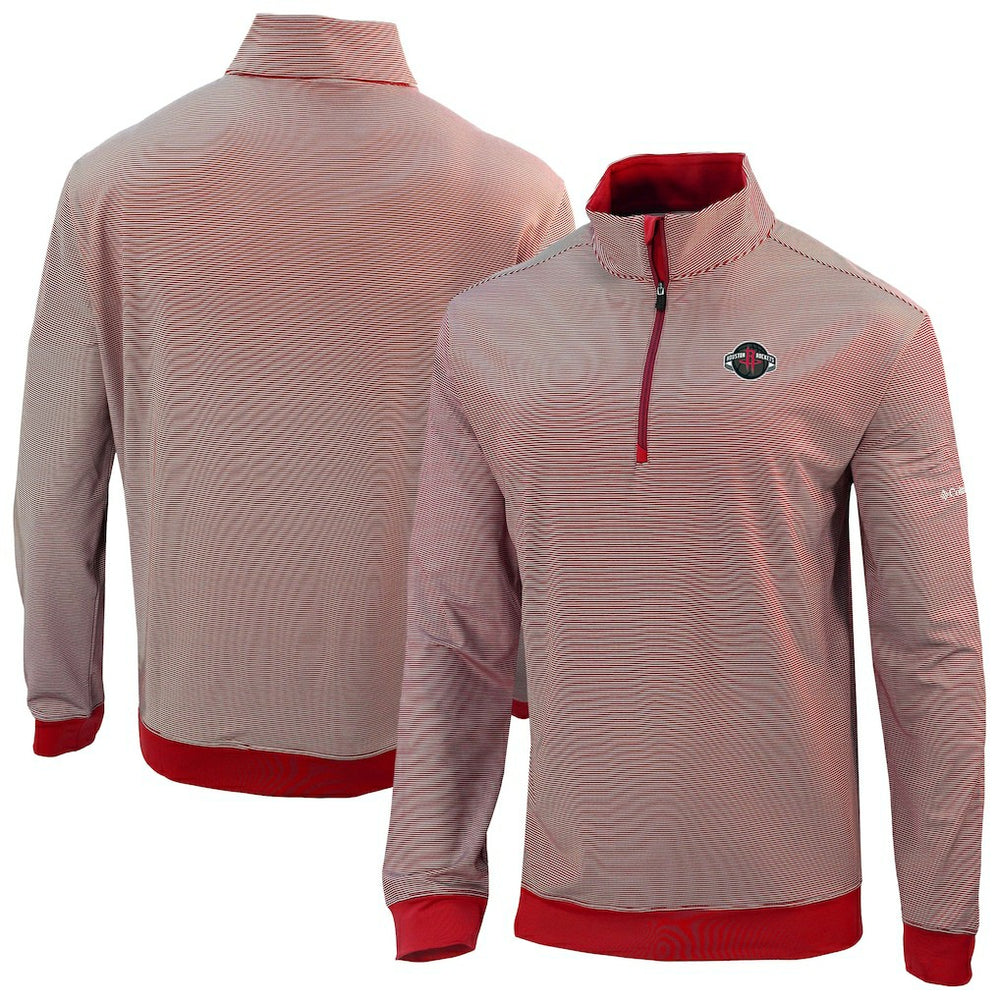 Columbia - Houston Rockets Omni-Wick Even Lie Quarter-Zip Top - Red