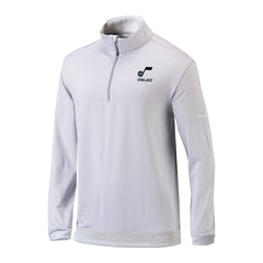 Columbia - Utah Jazz Omni-Wick Even Lie Quarter-Zip Top - Gray/White