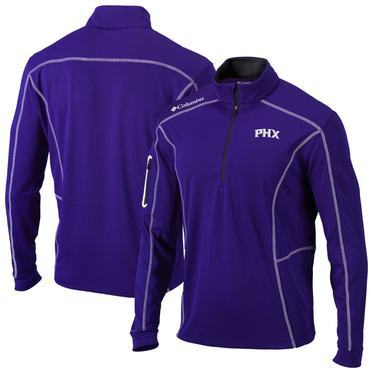 Columbia - Phoenix Suns Omni-Wick Shotgun Quarter-Zip Jacket - Purple
