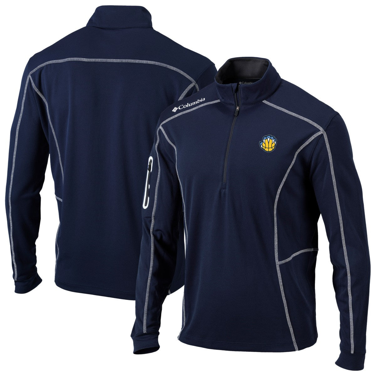 Columbia - Memphis Grizzlies Omni-Wick Shotgun Quarter-Zip Jacket - Navy