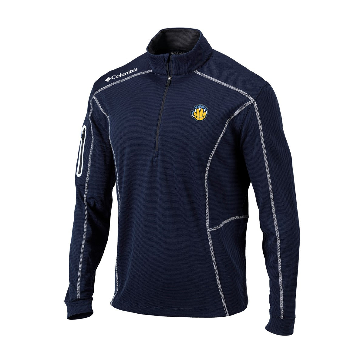 Columbia - Memphis Grizzlies Omni-Wick Shotgun Quarter-Zip Jacket - Navy
