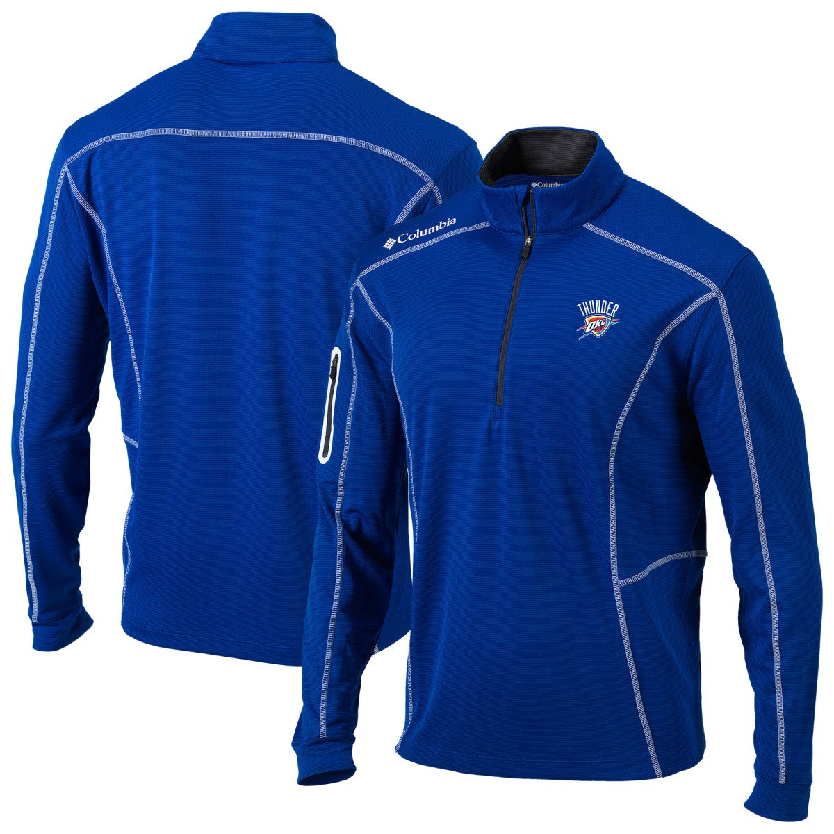 Columbia - Oklahoma City Thunder Omni-Wick Shotgun Quarter-Zip Jacket - Blue