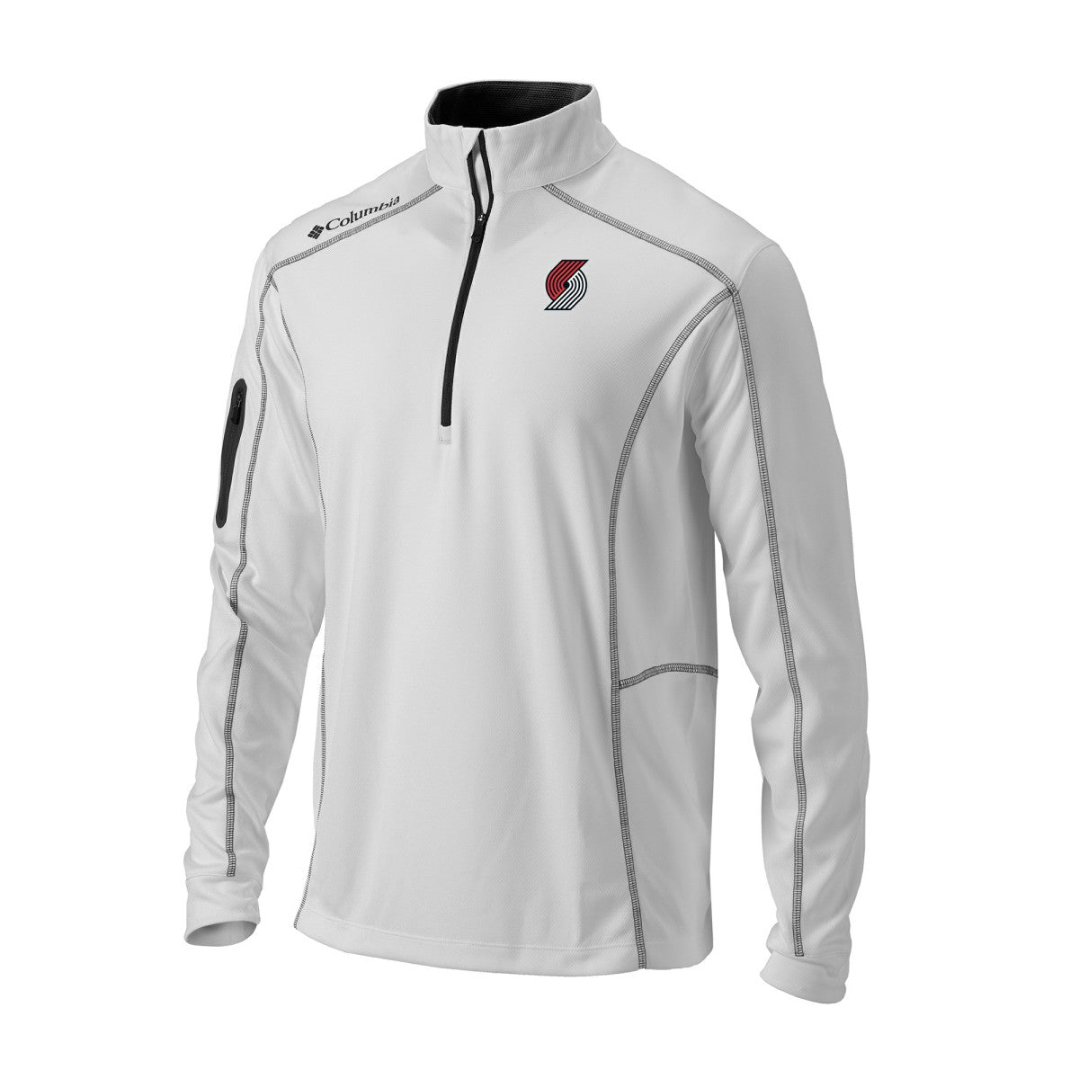 Columbia - Portland Trail Blazers Omni-Wick Shotgun Quarter-Zip Jacket - White