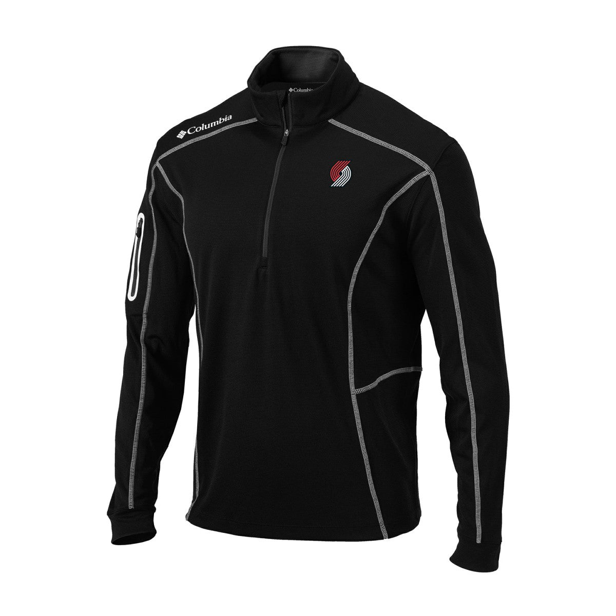 Columbia - Portland Trail Blazers Omni-Wick Shotgun Quarter-Zip Jacket - Black