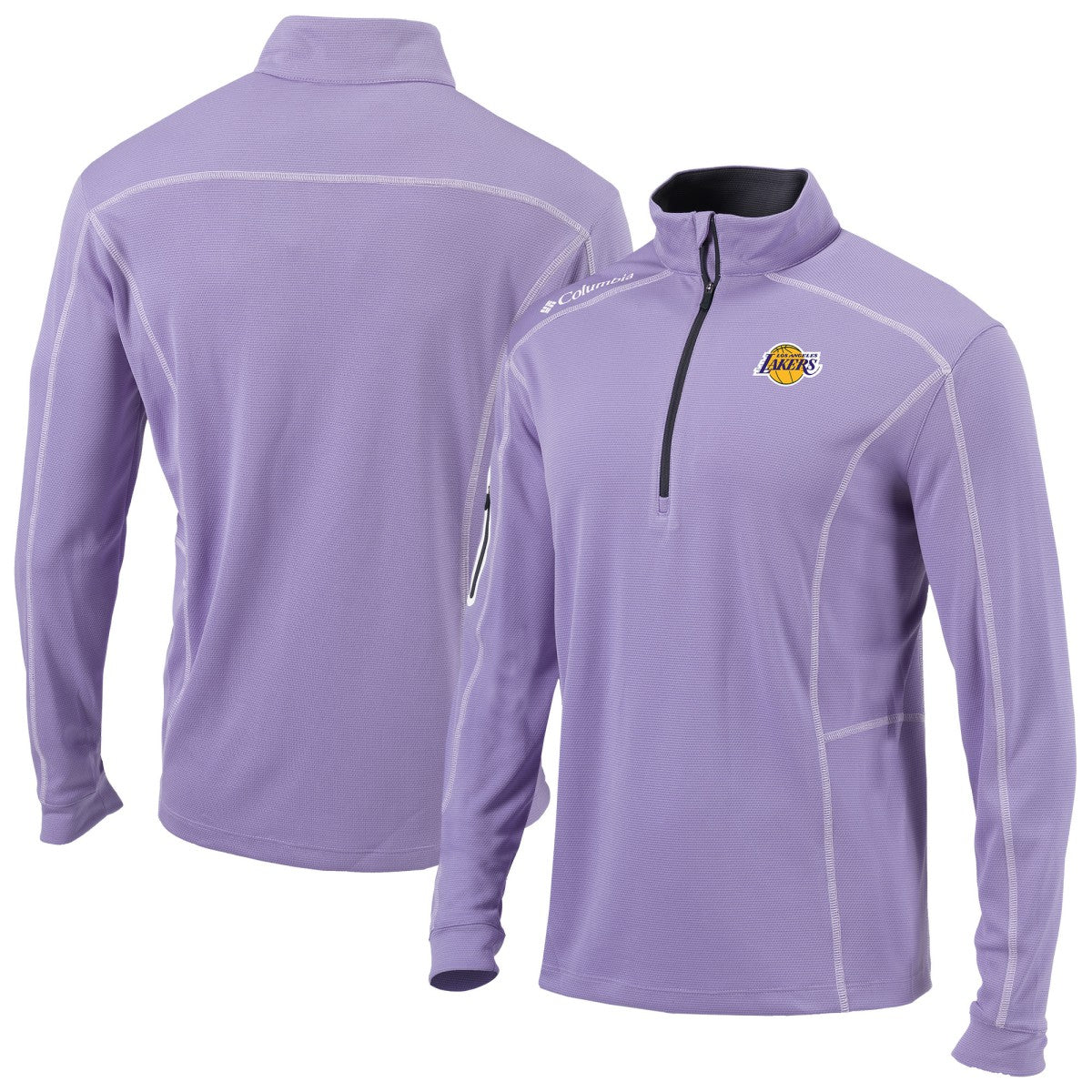 Columbia - Los Angeles Lakers Omni-Wick Shotgun Quarter-Zip Jacket - Purple