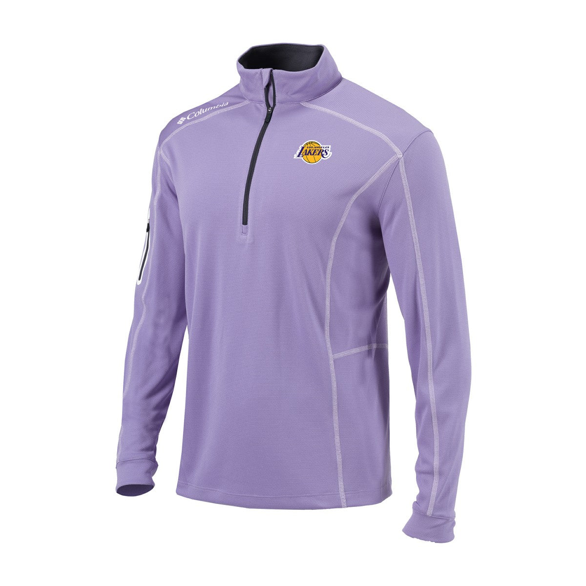 Columbia - Los Angeles Lakers Omni-Wick Shotgun Quarter-Zip Jacket - Purple