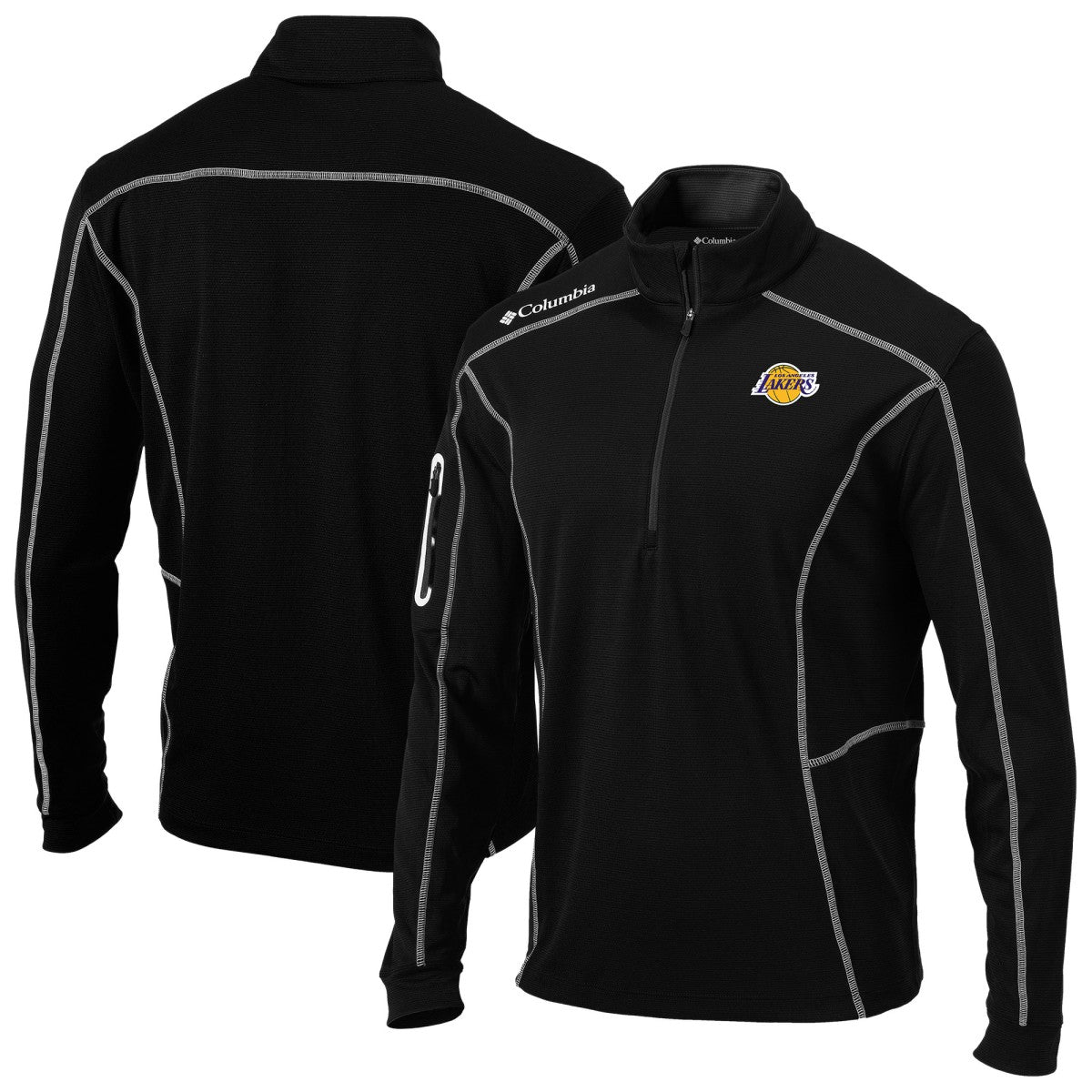 Columbia - Los Angeles Lakers Omni-Wick Shotgun Quarter-Zip Jacket - Black