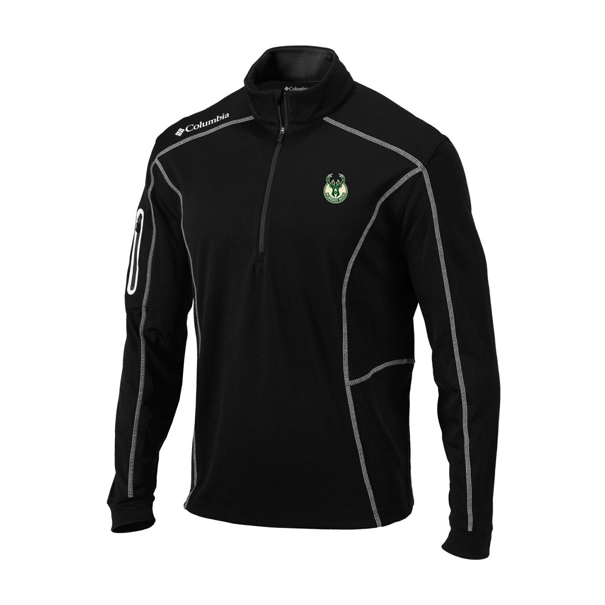 Columbia - Milwaukee Bucks Omni-Wick Shotgun Quarter-Zip Jacket - Black