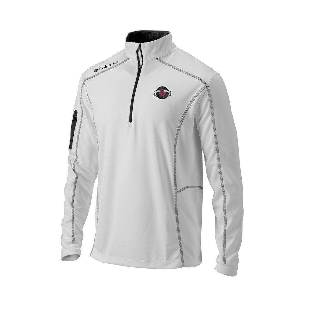 Columbia - Houston Rockets Omni-Wick Shotgun Quarter-Zip Jacket - White