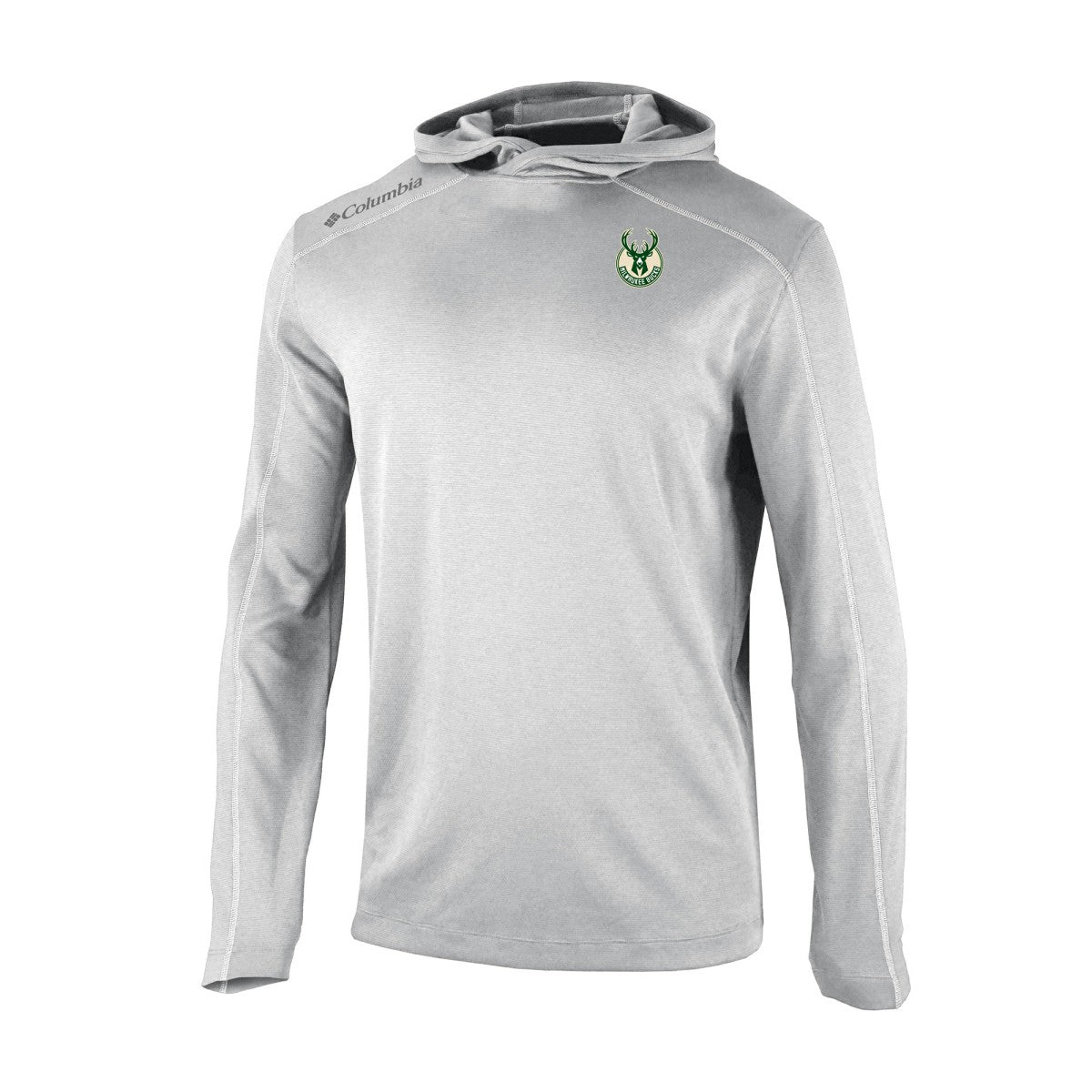 Columbia - Milwaukee Bucks Omni-Wick Shotgun Pullover Hoodie - Gray