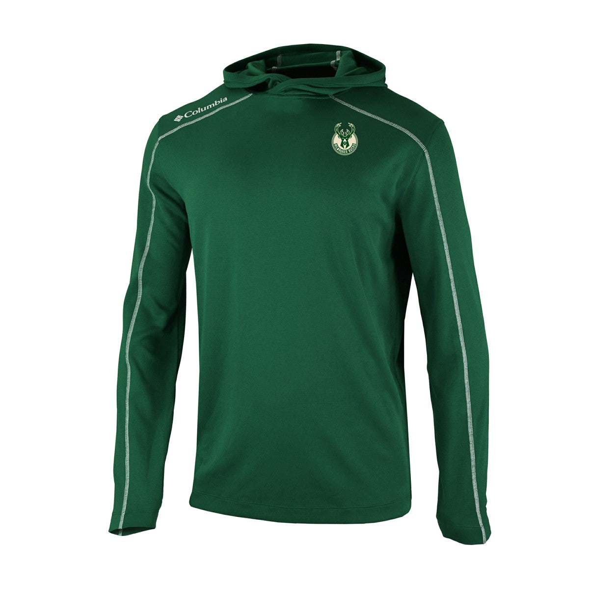 Columbia - Milwaukee Bucks Omni-Wick Shotgun Pullover Hoodie - Hunter Green