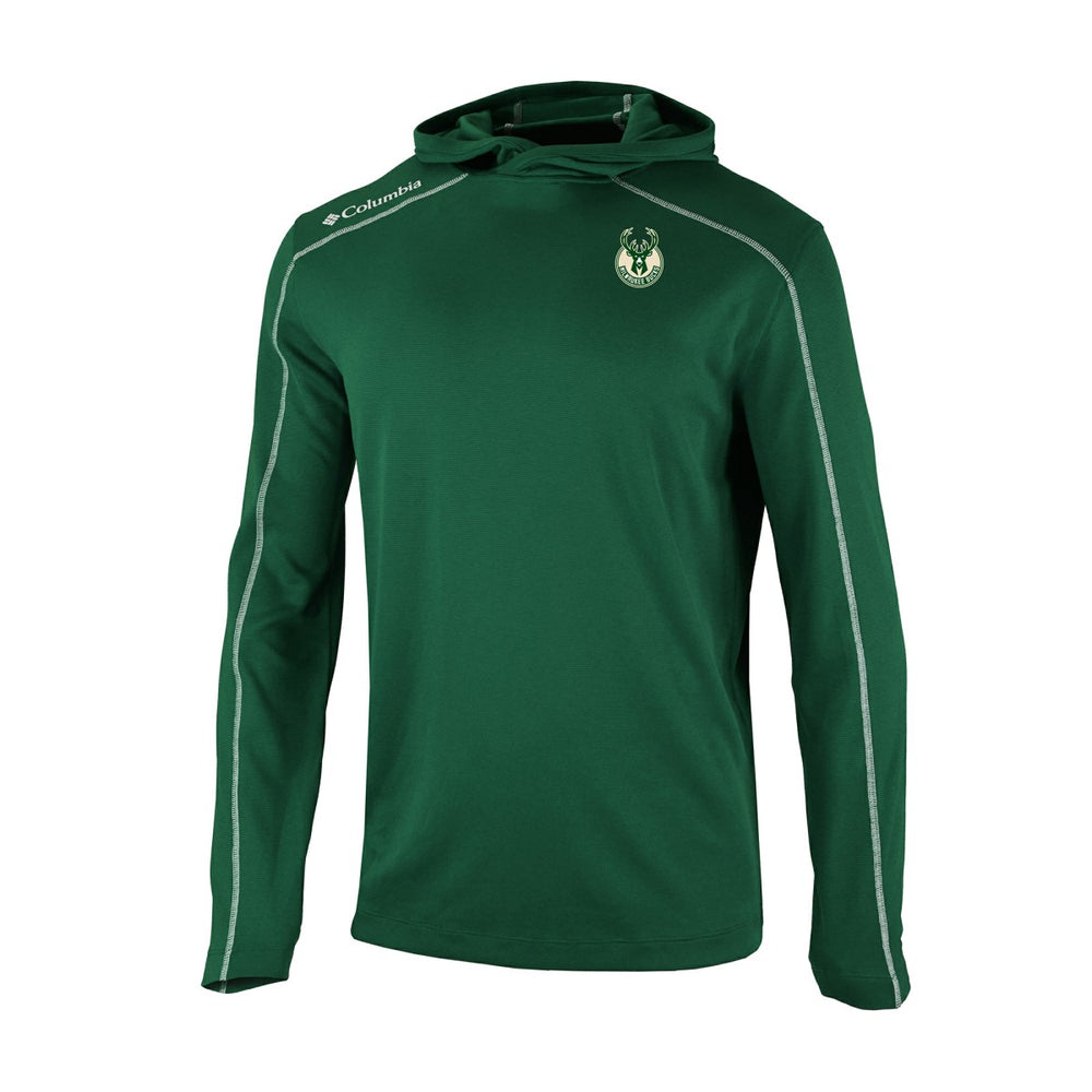 Columbia - Milwaukee Bucks Omni-Wick Shotgun Pullover Hoodie - Hunter Green