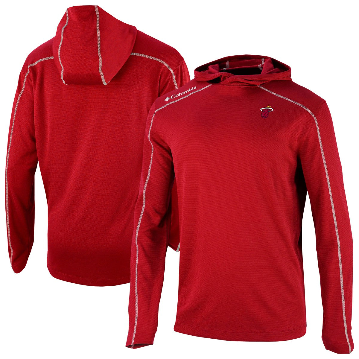 Columbia - Miami Heat Omni-Wick Shotgun Pullover Hoodie - Red