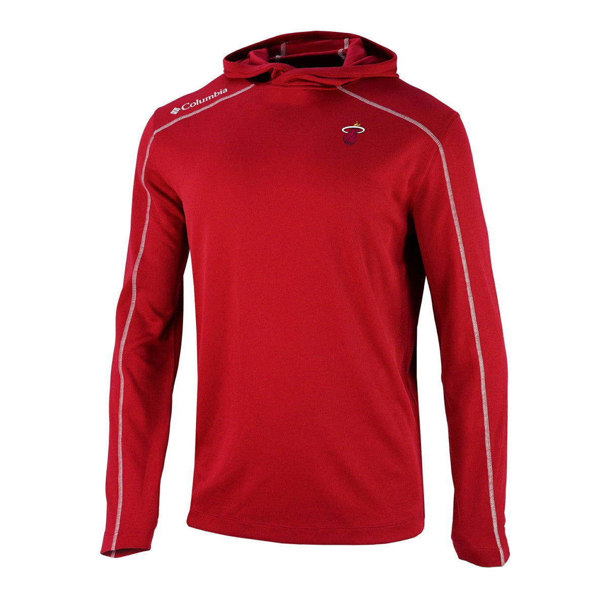 Columbia - Miami Heat Omni-Wick Shotgun Pullover Hoodie - Red