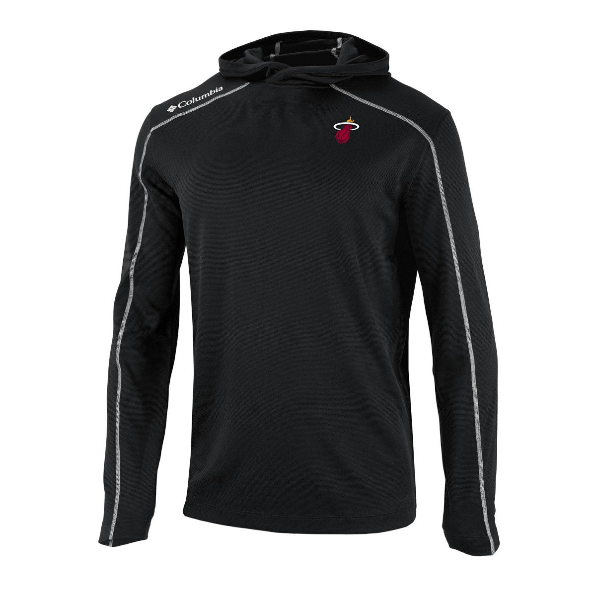Columbia - Miami Heat Omni-Wick Shotgun Pullover Hoodie - Black