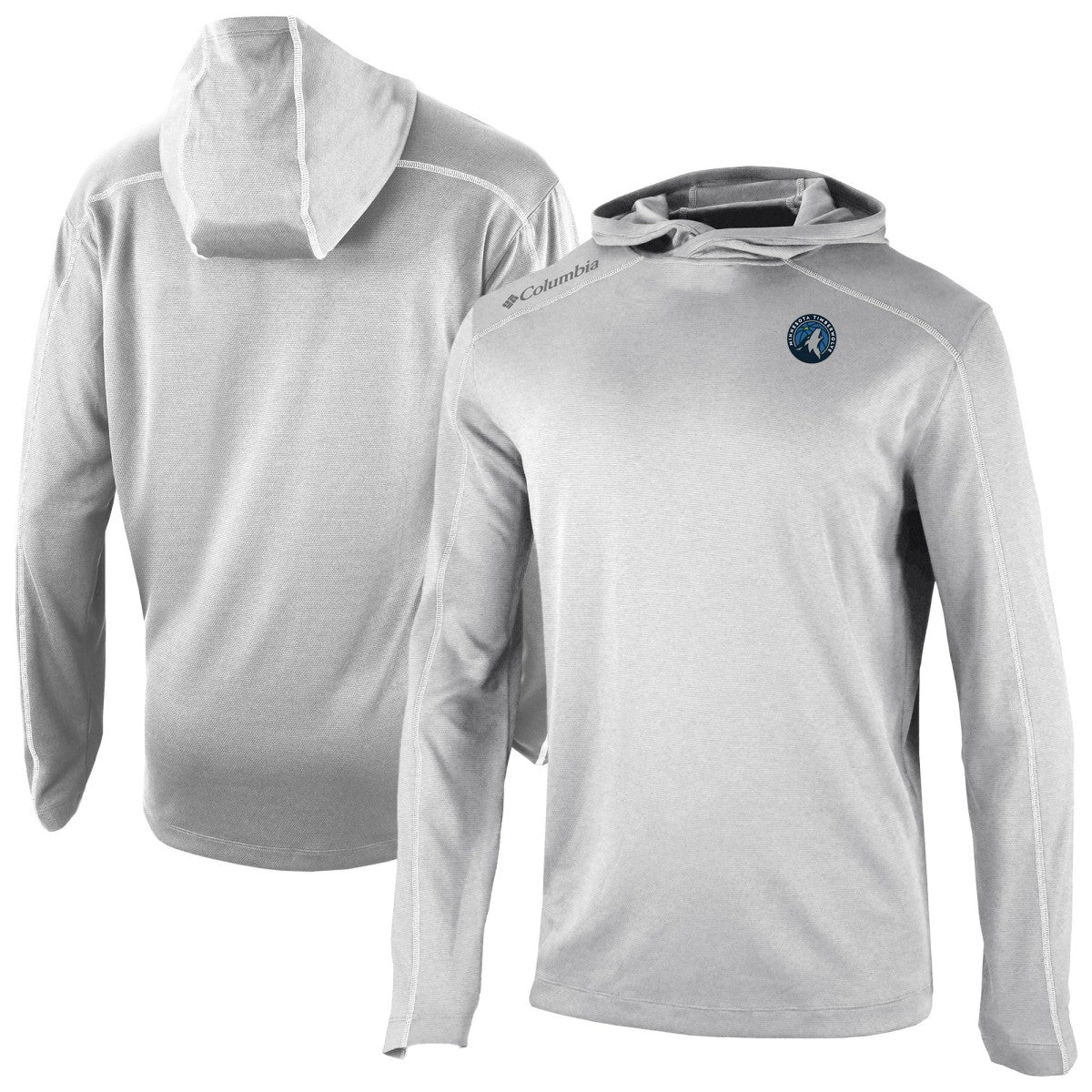 Columbia - Minnesota Timberwolves Omni-Wick Shotgun Pullover Hoodie - Gray