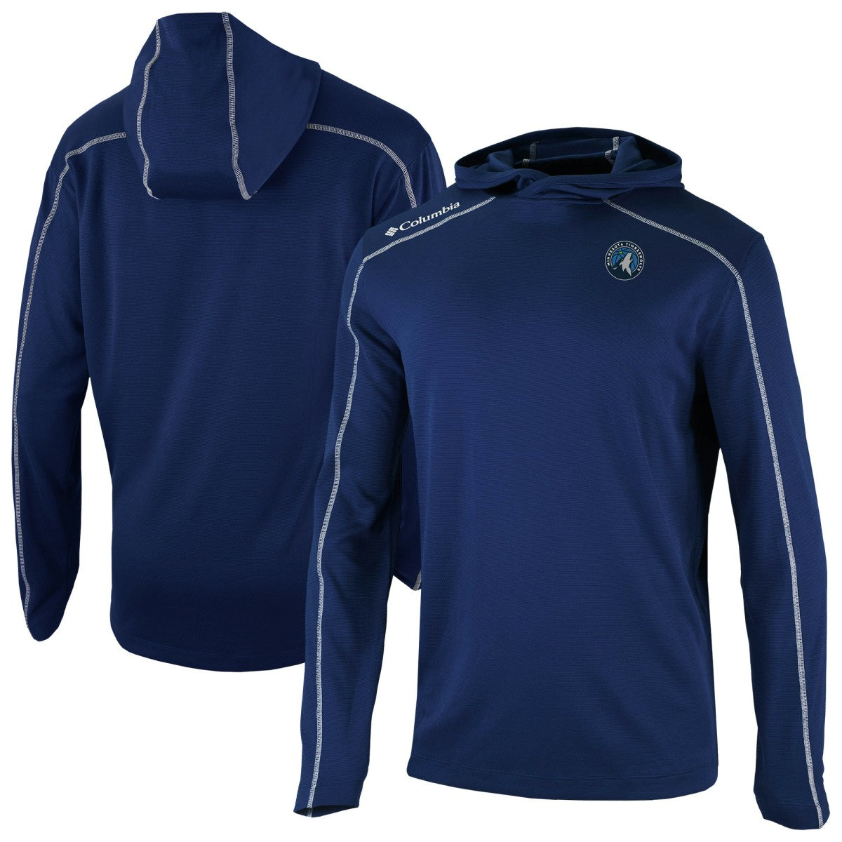 Columbia - Minnesota Timberwolves Omni-Wick Shotgun Pullover Hoodie - Navy