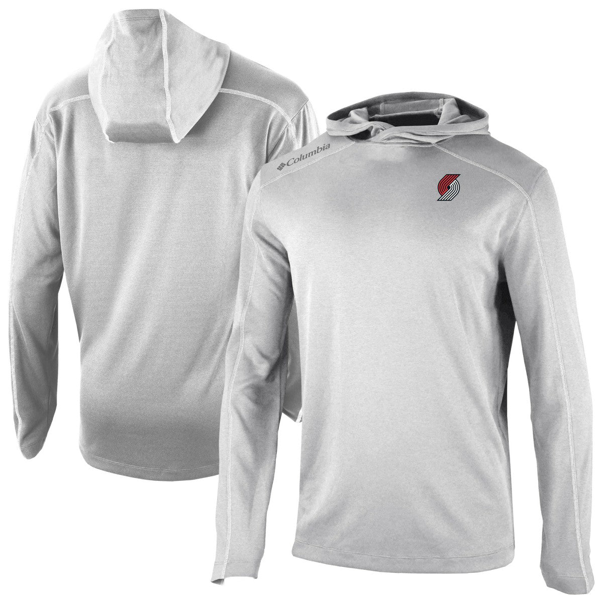 Columbia - Portland Trail Blazers Omni-Wick Shotgun Pullover Hoodie - Gray