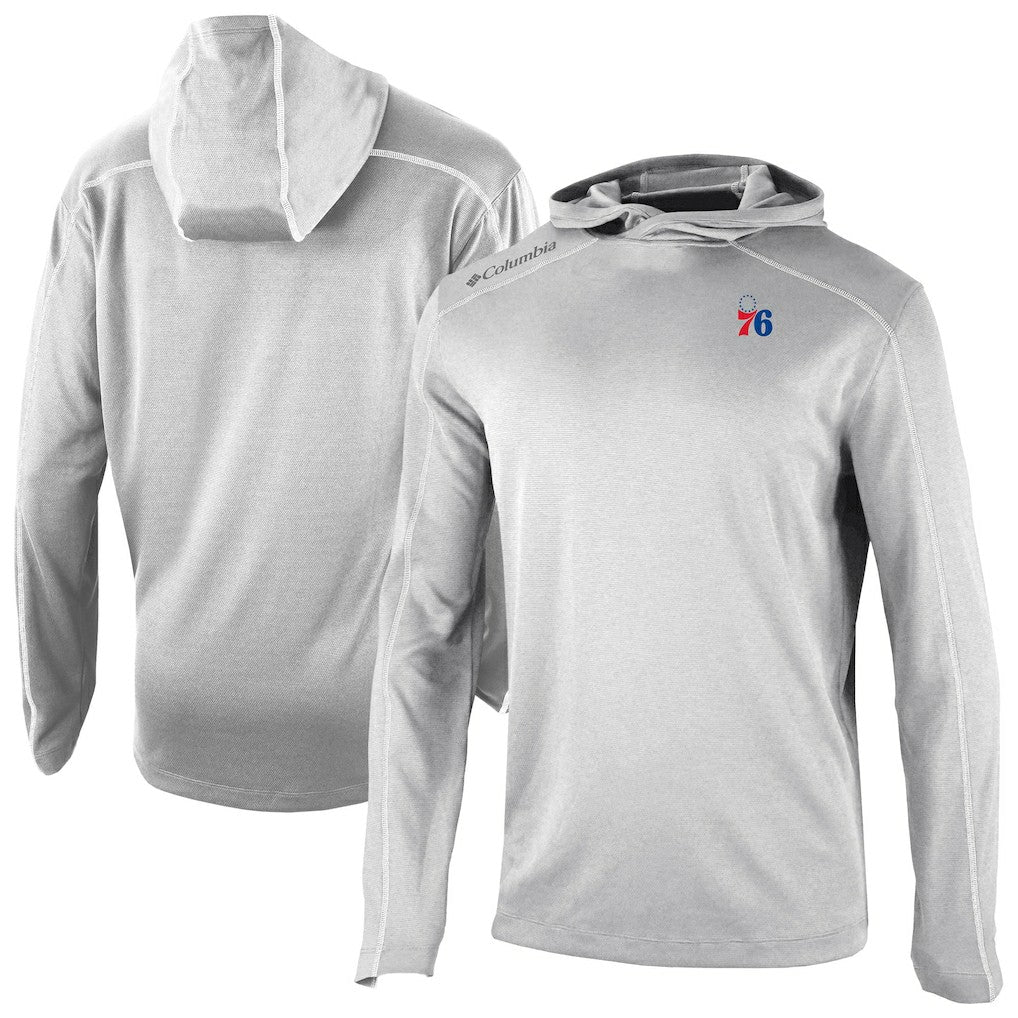 Columbia - Philadelphia 76ers Omni-Wick Shotgun Pullover Hoodie - Gray