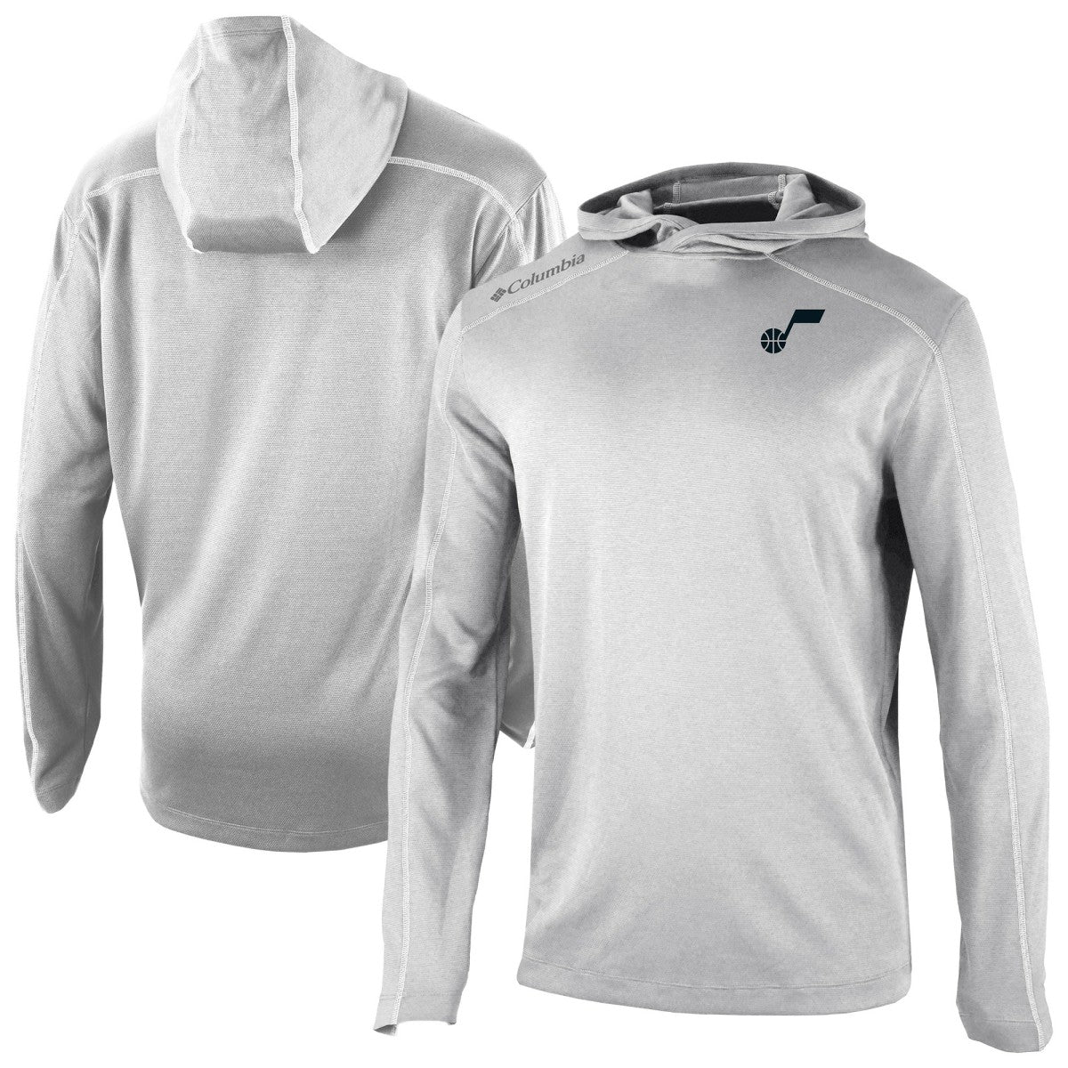 Columbia - Utah Jazz Omni-Wick Shotgun Pullover Hoodie - Gray