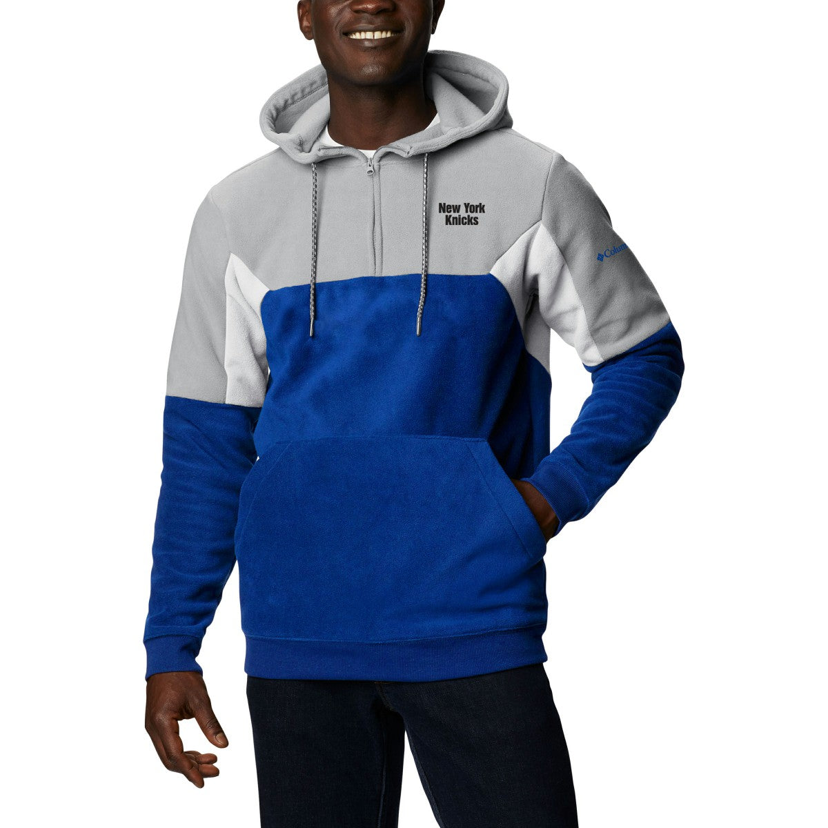 Columbia - New York Knicks Men's Lodge Quarter-Zip Hoodie - Blue
