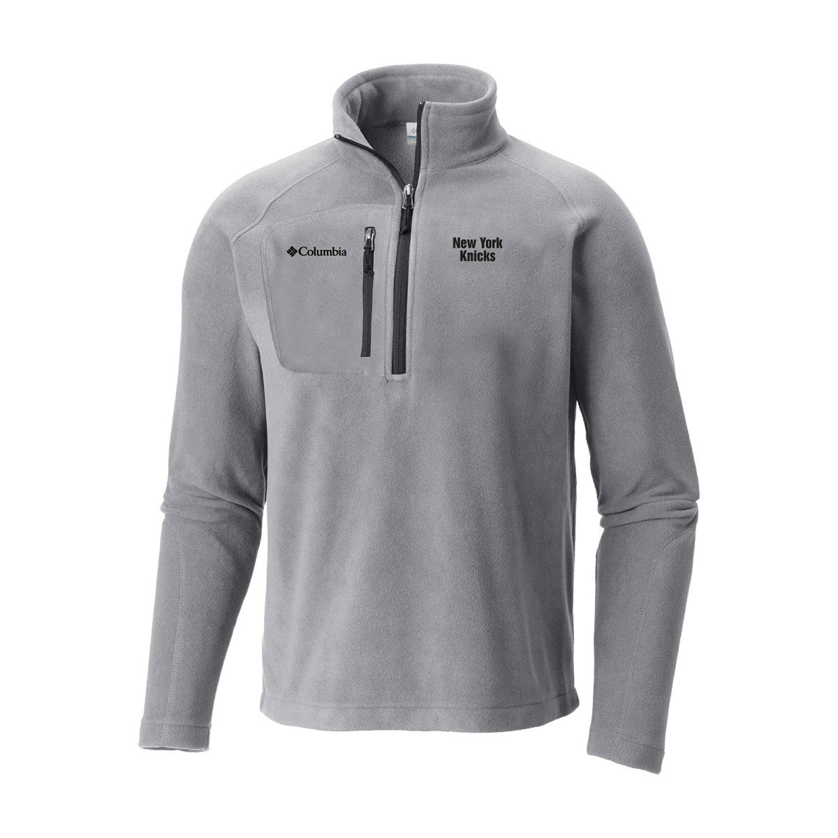 Columbia - New York Knicks Fast Trek III Half-Zip Fleece Pullover - Gray