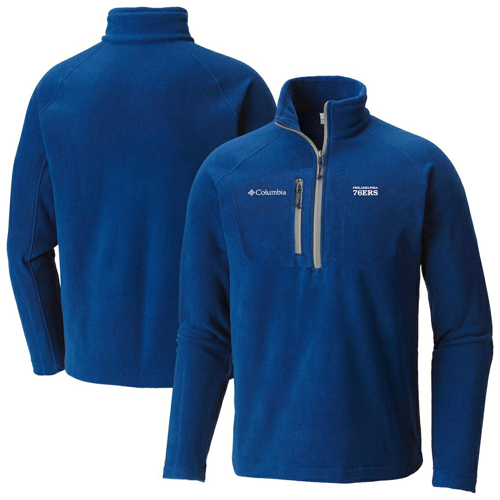 Columbia - Philadelphia 76ers Fast Trek III Half-Zip Fleece Pullover - Blue